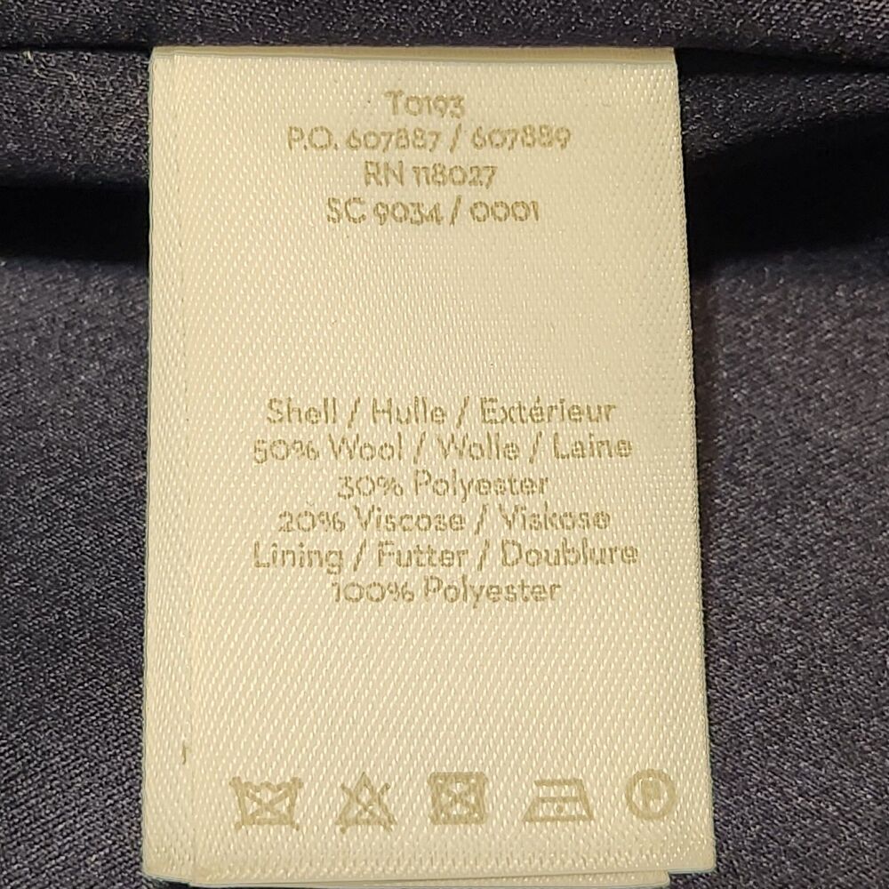 Boden Long Camel Coat with Red Panel Back - Picture 12 of 13